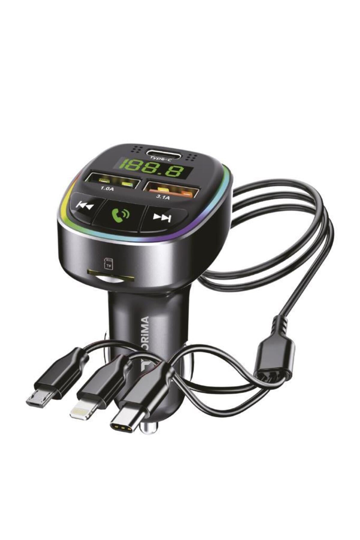 Bluetooth FM Transmitter Kablolu